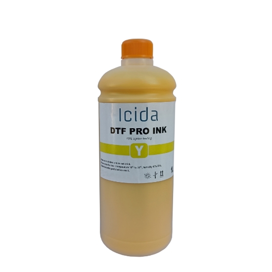 Εικόνα της ICIDA Yellow DTF Pro Ink 1L